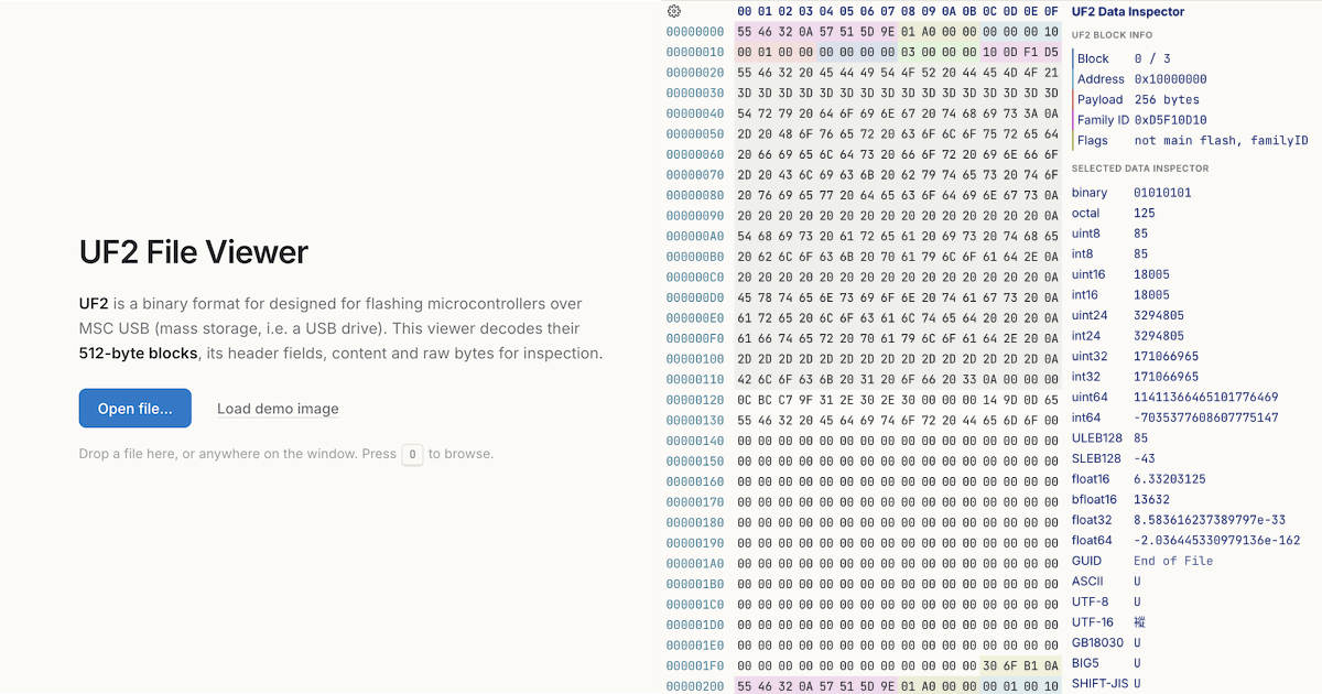UF2 File Viewer